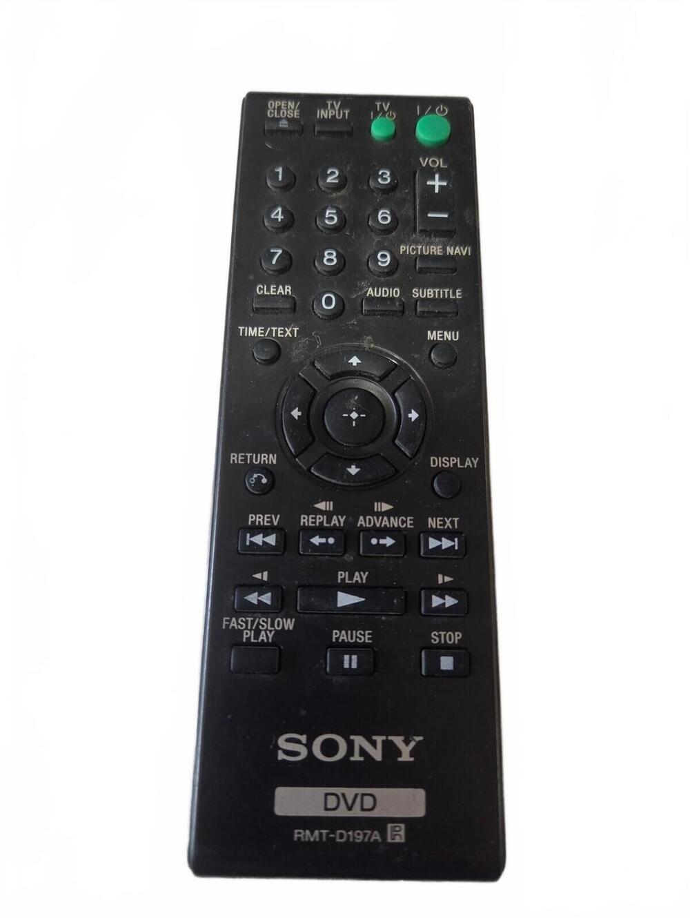 Sony DVD remote control